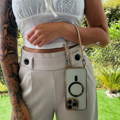 MagSafe-telefoncover med crossbody-skulderrem, beskyttende cover