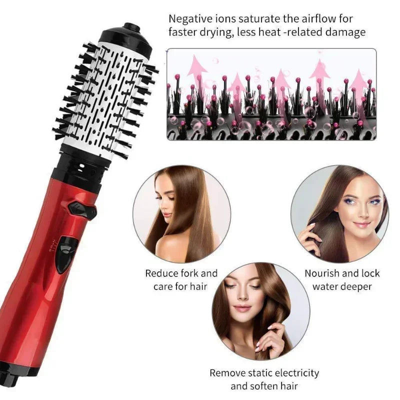 Magic haarstyler borstel 3-in-1 föhn, stijltang en krultang