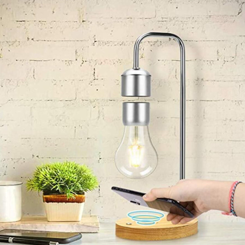 Magnetische zwevende ledtafellamp met draadloos opladen