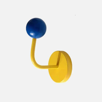 Magnetic Metal Hook with Colourful Retro-Inspired Design for Light Items