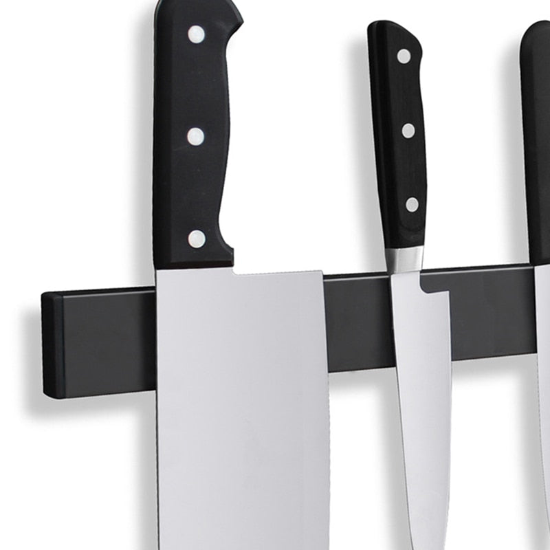 Magnetisk væghylde i rustfrit stål til knive og køkkenredskaber