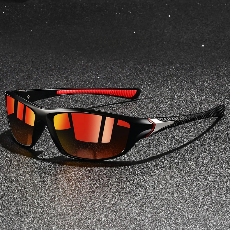 Herren Polarisierte Sonnenbrille Leichter Metallrahmen UV400 Schutz