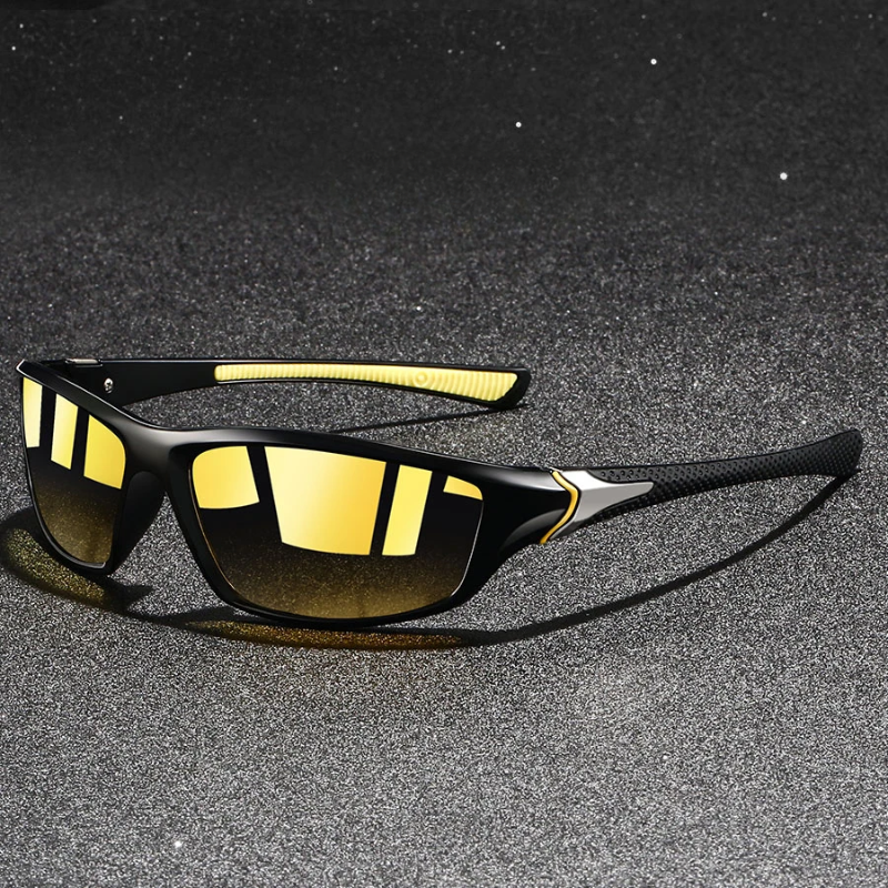 Herren Polarisierte Sonnenbrille Leichter Metallrahmen UV400 Schutz