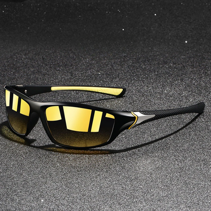 Herren Polarisierte Sonnenbrille Leichter Metallrahmen UV400 Schutz