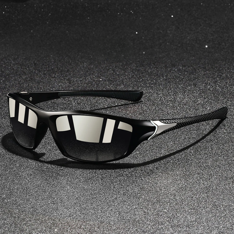 Herren Polarisierte Sonnenbrille Leichter Metallrahmen UV400 Schutz