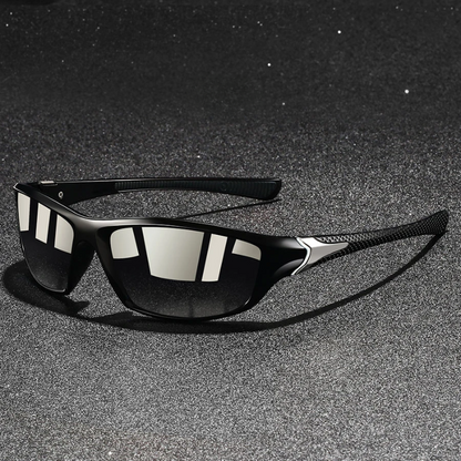 Herren Polarisierte Sonnenbrille Leichter Metallrahmen UV400 Schutz