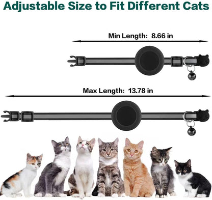 Milo Cat Collar with Safety Release Reflective AirTag Compatible Collar