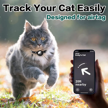 Milo Cat Collar with Safety Release Reflective AirTag Compatible Collar
