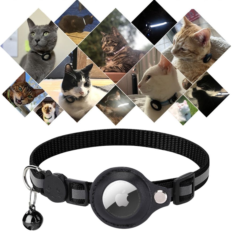 Milo Cat Collar with Safety Release Reflective AirTag Compatible Collar