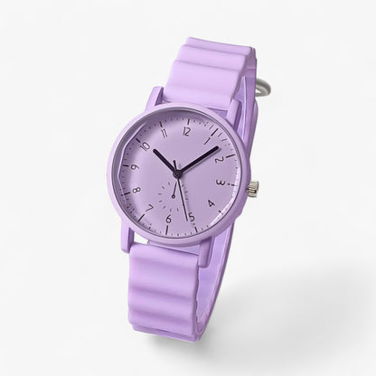 Mina Jelly Watch Colorful Quartz Watch with Silicone Wave Strap