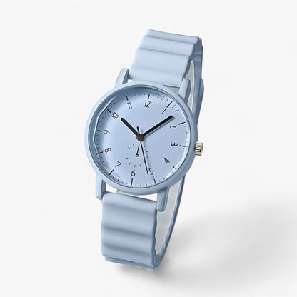 Mina Jelly Watch Colorful Quartz Watch with Silicone Wave Strap