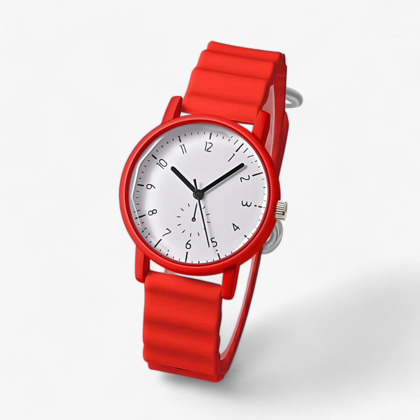 Mina Jelly Watch Colorful Quartz Watch with Silicone Wave Strap