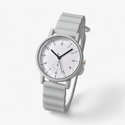Mina Jelly Watch Colorful Quartz Watch with Silicone Wave Strap