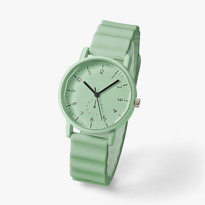 Mina Jelly Watch Colorful Quartz Watch with Silicone Wave Strap