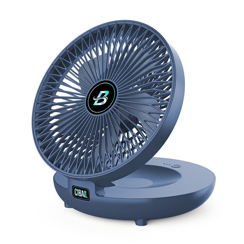 Mini foldbar ventilator bærbar genopladelig justerbar stille køling