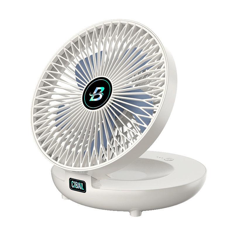 Mini foldbar ventilator bærbar genopladelig justerbar stille køling