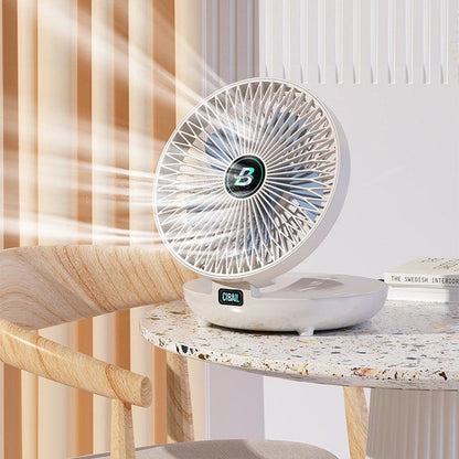 Mini foldbar ventilator bærbar genopladelig justerbar stille køling