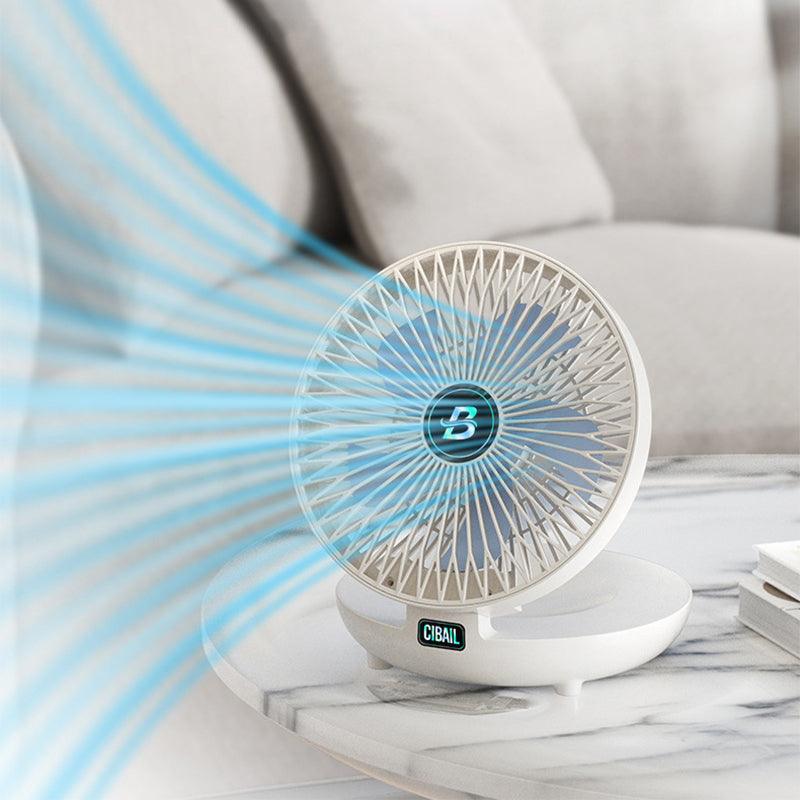 Mini foldbar ventilator bærbar genopladelig justerbar stille køling