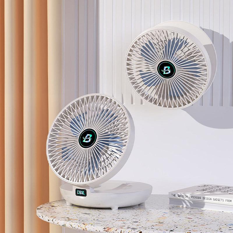Mini foldbar ventilator bærbar genopladelig justerbar stille køling