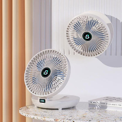 Mini foldbar ventilator bærbar genopladelig justerbar stille køling