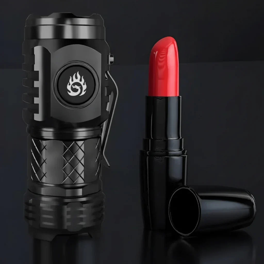Mini LED Flashlight Rechargeable Waterproof Compact Handheld Torch