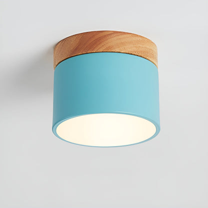 Minimalistisk cylindrisk LED-loftlampe med tre lysindstillinger