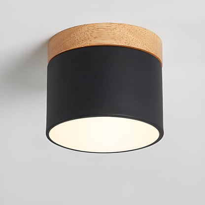 Minimalistisk cylindrisk LED-loftlampe med tre lysindstillinger
