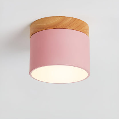 Minimalistisk cylindrisk LED-loftlampe med tre lysindstillinger
