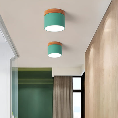 Minimalistisk cylindrisk LED-loftlampe med tre lysindstillinger