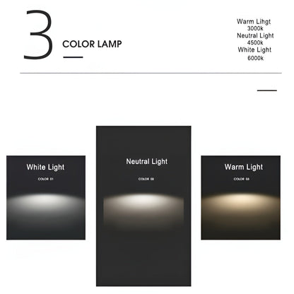 Minimalistisk cylindrisk LED-loftlampe med tre lysindstillinger