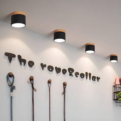 Minimalistisk cylindrisk LED-loftlampe med tre lysindstillinger
