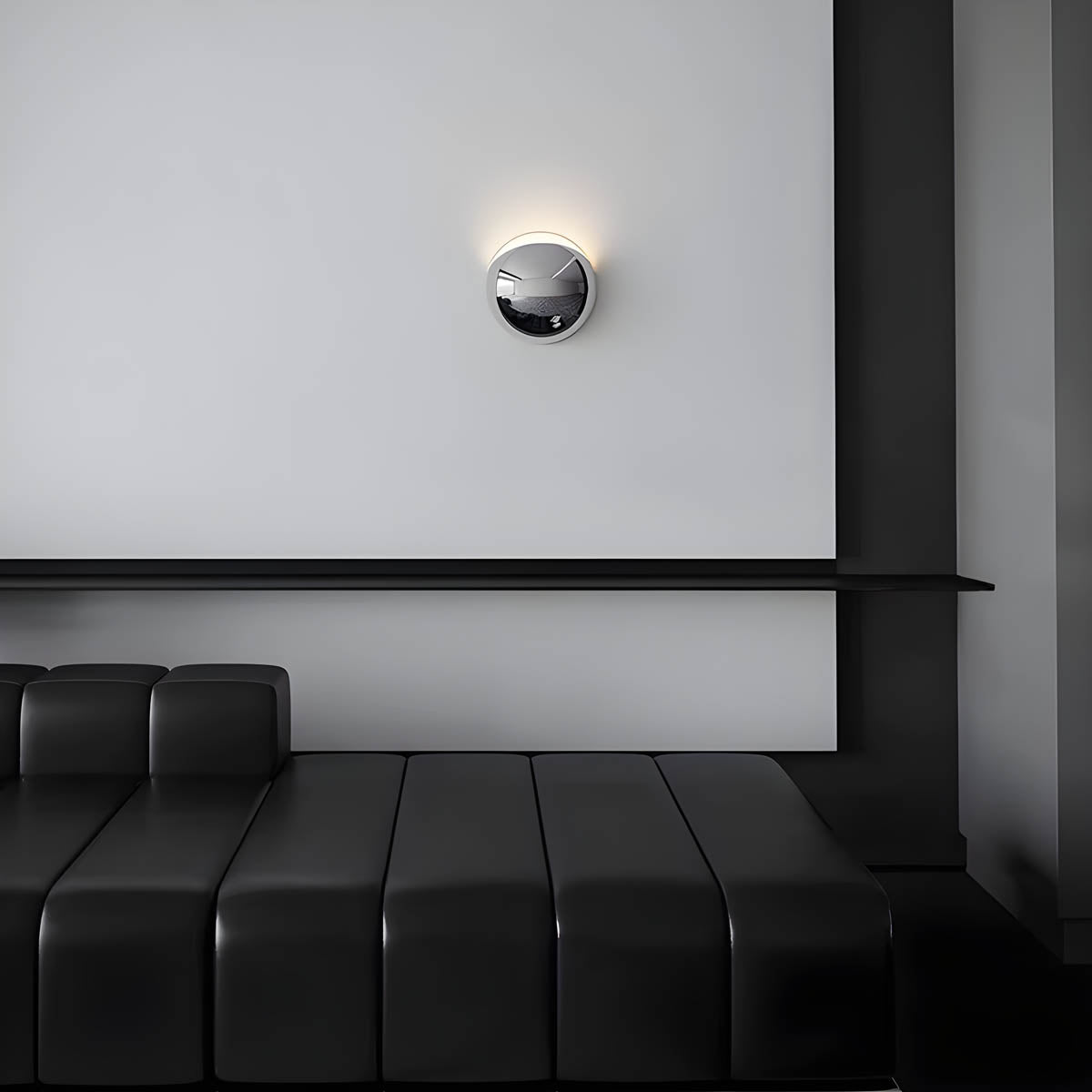 Minimalistische, von Kieselsteinen inspirierte LED-Wandleuchte mit warmweißem Licht