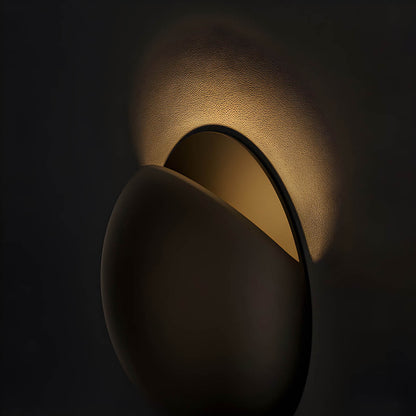 Minimalistische, von Kieselsteinen inspirierte LED-Wandleuchte mit warmweißem Licht