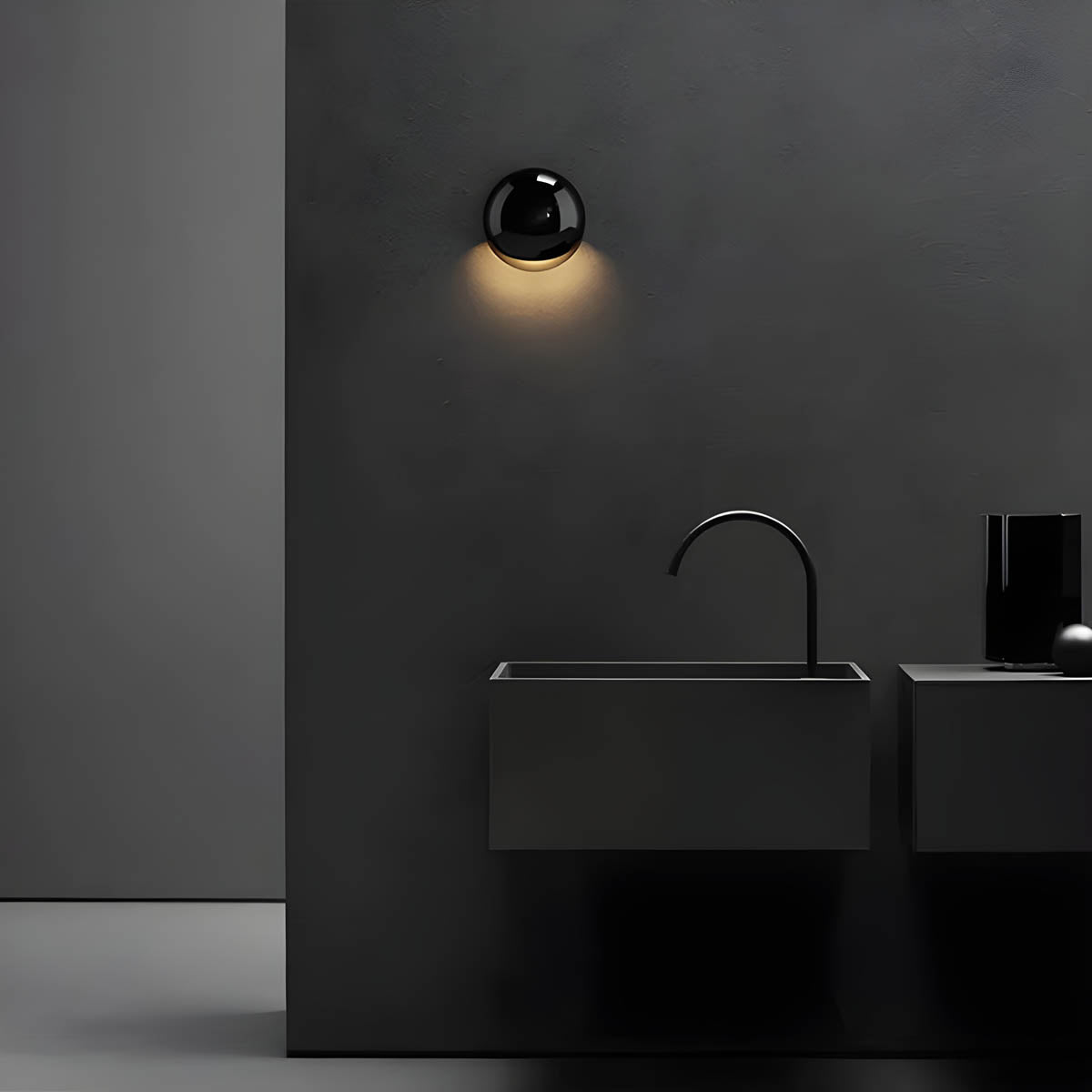 Minimalistische, von Kieselsteinen inspirierte LED-Wandleuchte mit warmweißem Licht