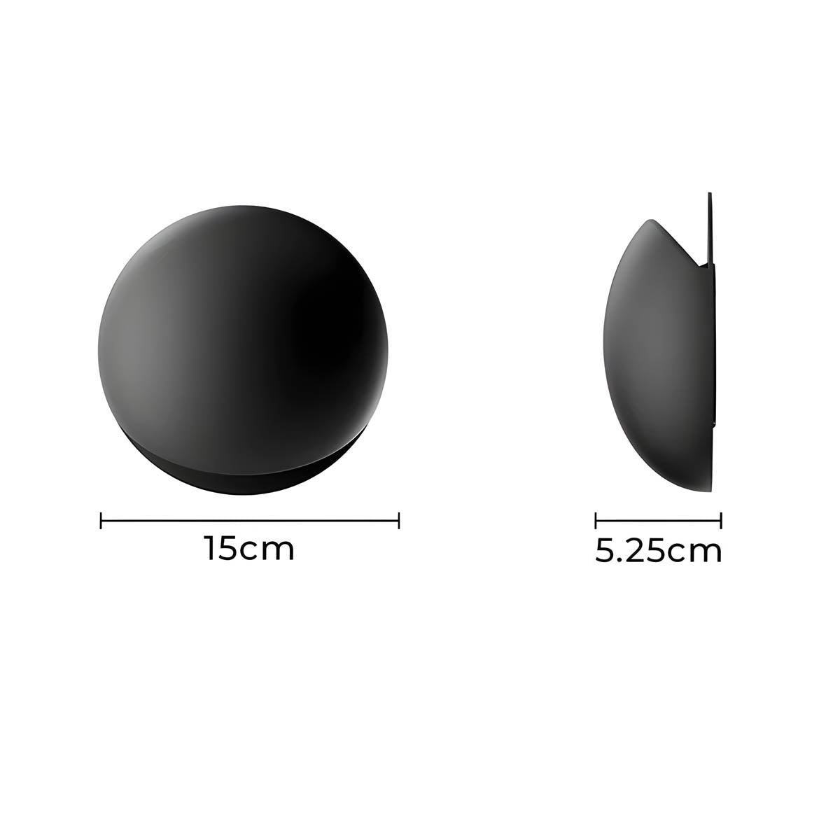 Minimalistische, von Kieselsteinen inspirierte LED-Wandleuchte mit warmweißem Licht