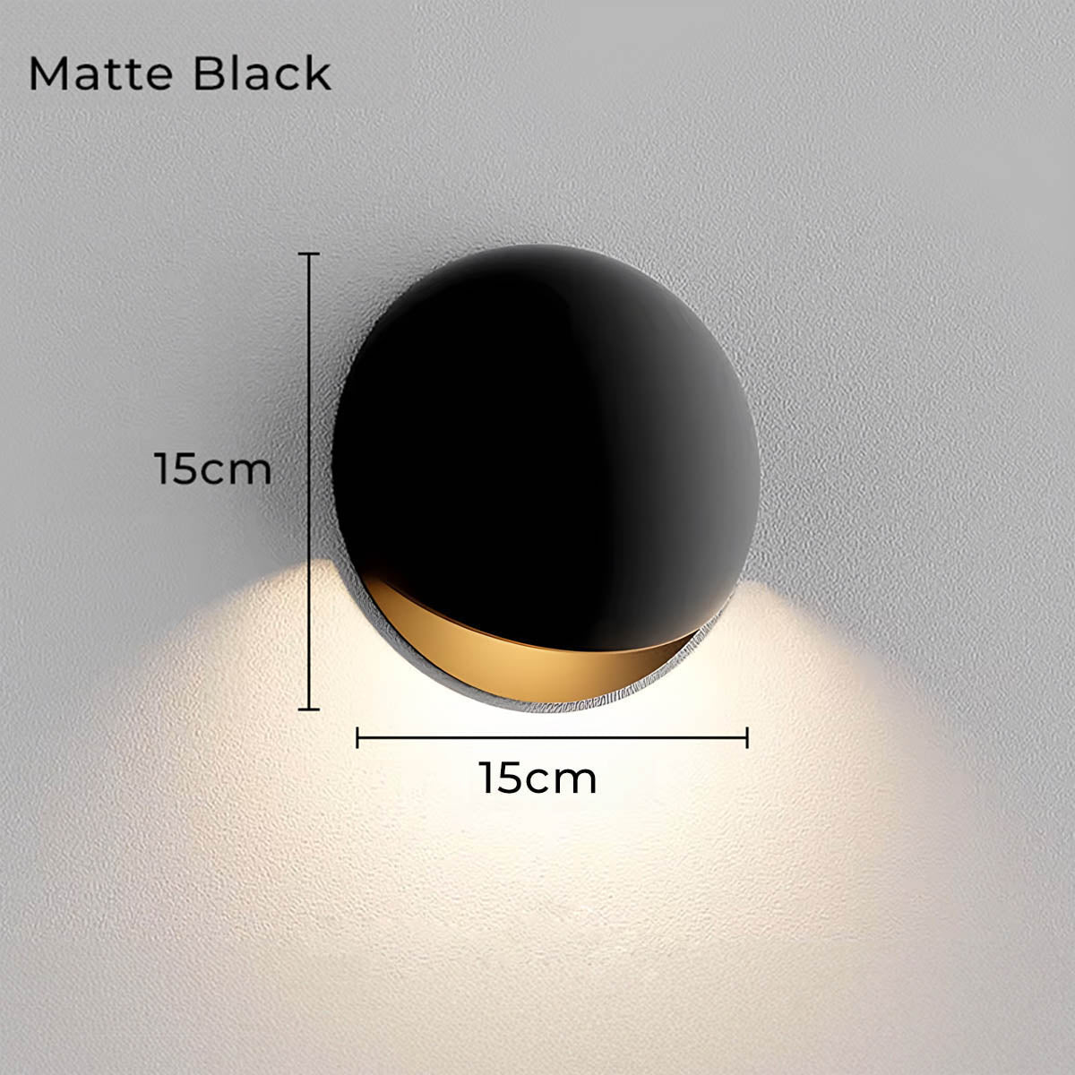 Minimalistische, von Kieselsteinen inspirierte LED-Wandleuchte mit warmweißem Licht