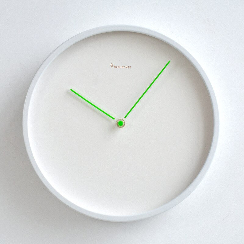 Minimalist Scandinavian Wall Clock with Silent Quartz Movement