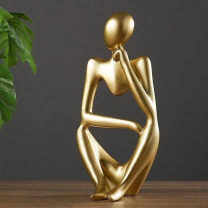 Minimalistisk tænker-skulptur med moderne design