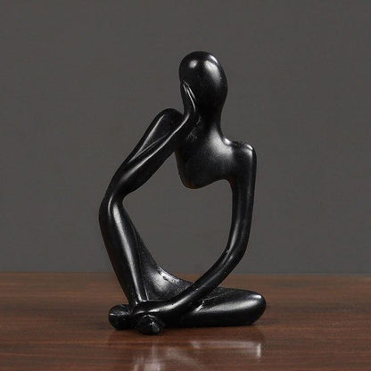 Minimalistisk tænker-skulptur med moderne design