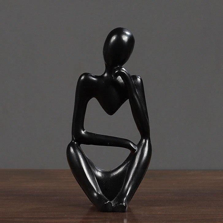 Minimalistisk tænker-skulptur med moderne design