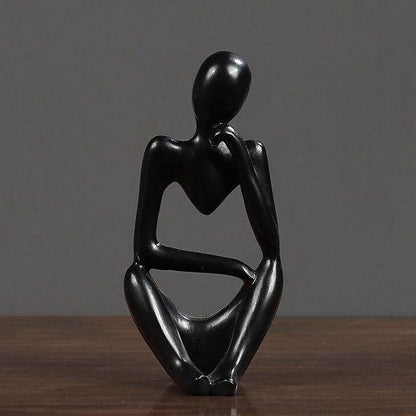 Minimalistisk tænker-skulptur med moderne design