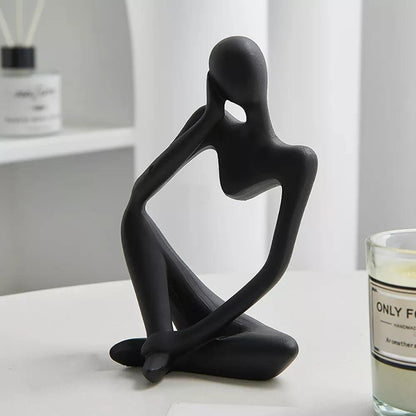 Minimalistisk tænker-skulptur med moderne design
