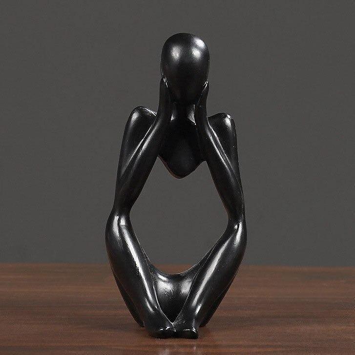 Minimalistisk tænker-skulptur med moderne design