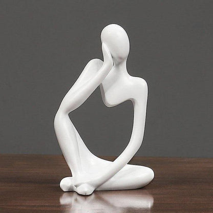 Minimalistisk tænker-skulptur med moderne design