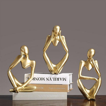 Minimalistisk tænker-skulptur med moderne design