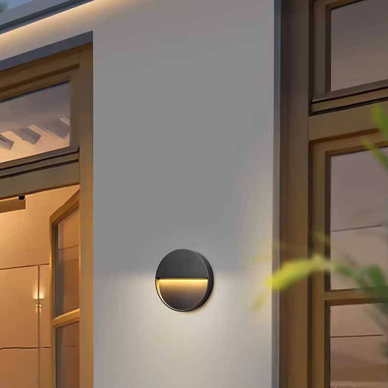 Nowoczesna lampa ścienna LED 3W do oświetlania zewnętrznych schodów i ścieżek