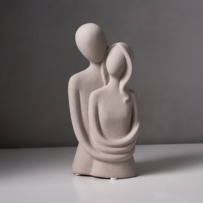 Nowoczesna abstrakcyjna ceramiczna rzeźba miłości z gładkim wykończeniem