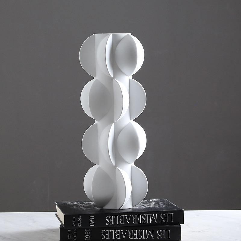 Moderne abstracte bloemvormige vazen van hars