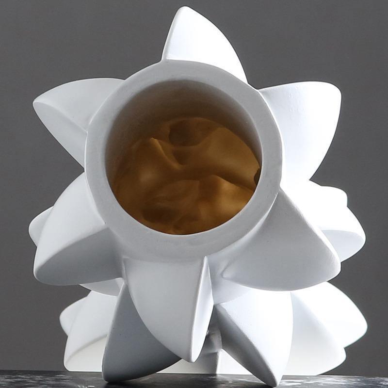 Moderne abstracte bloemvormige vazen van hars