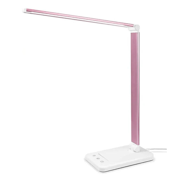 Modern Adjustable LED Desk Lamp with USB Charging Dimmable Office and Bedroom Light